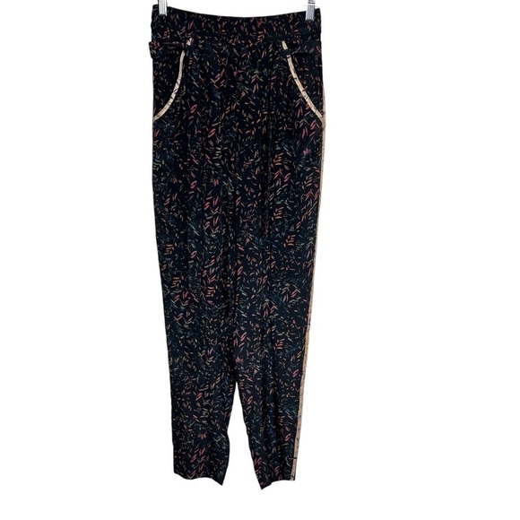 IRO Joey 100% Silk Floral Print Pull On Trouser Pants size 36 / US 4 - Picture 8 of 15